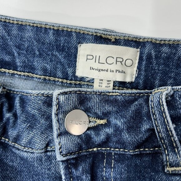 Anthropologie Pilcro Denim Jean Skirt Women’s Size 8 Petite 8P - Picture 5 of 6